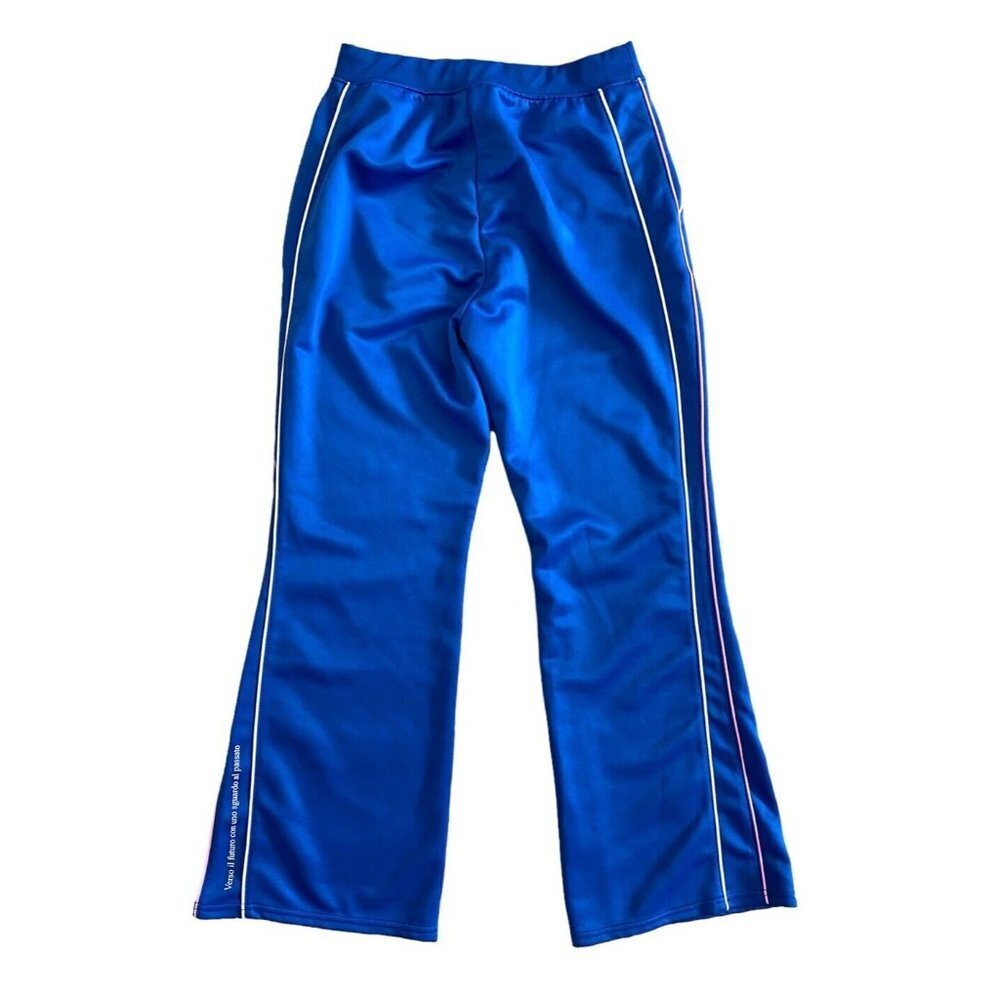 FILA Youth Girls Blue & Pink Sweatpants w/ Italian Phrase Size L Large VTG? - Picture 2 of 5